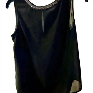 Guess Tank Top with Bling Neck ⬇️PRICE DROP⬇️.